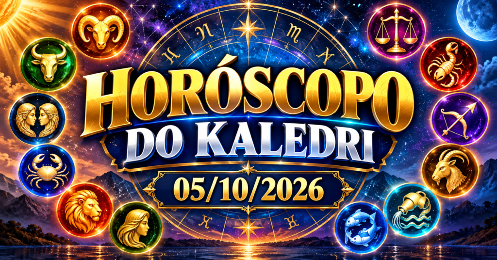 Horóscopo do Kaledri 05/10/2026 com previsões para os 12 signos