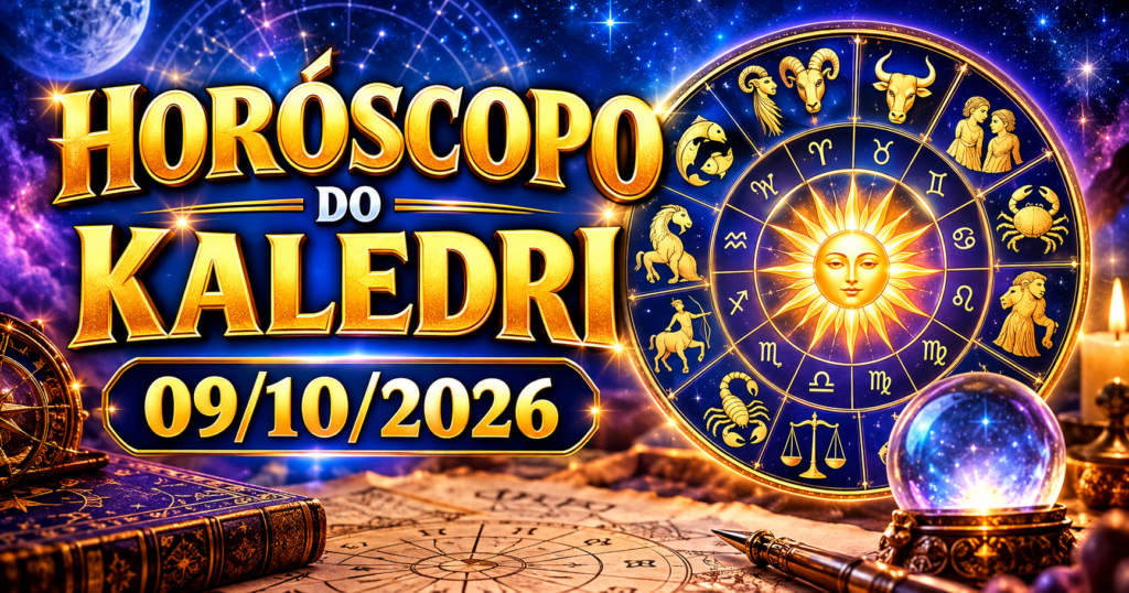 HORÓSCOPO DO KALEDRI – 09/10/2026